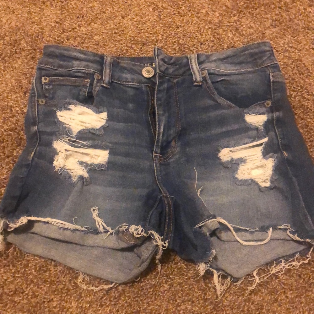 American Eagle Hi-Rise Shortie Shorts
